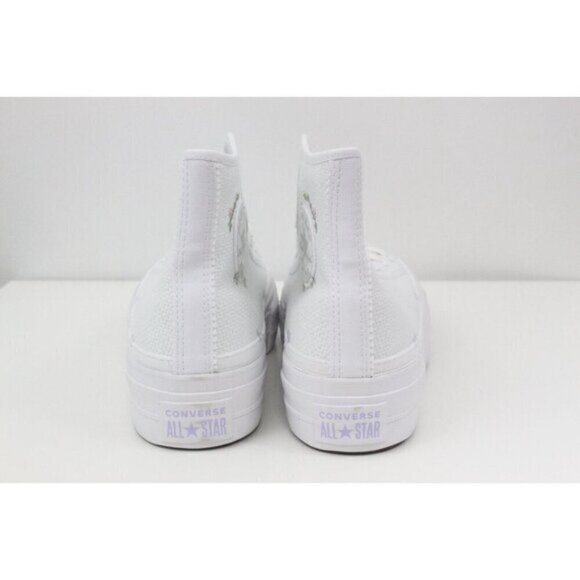Converse Women Shoes Chuck Taylor All Star Lift Hi Top A05068C White Sz 10.5 - Picture 4 of 16